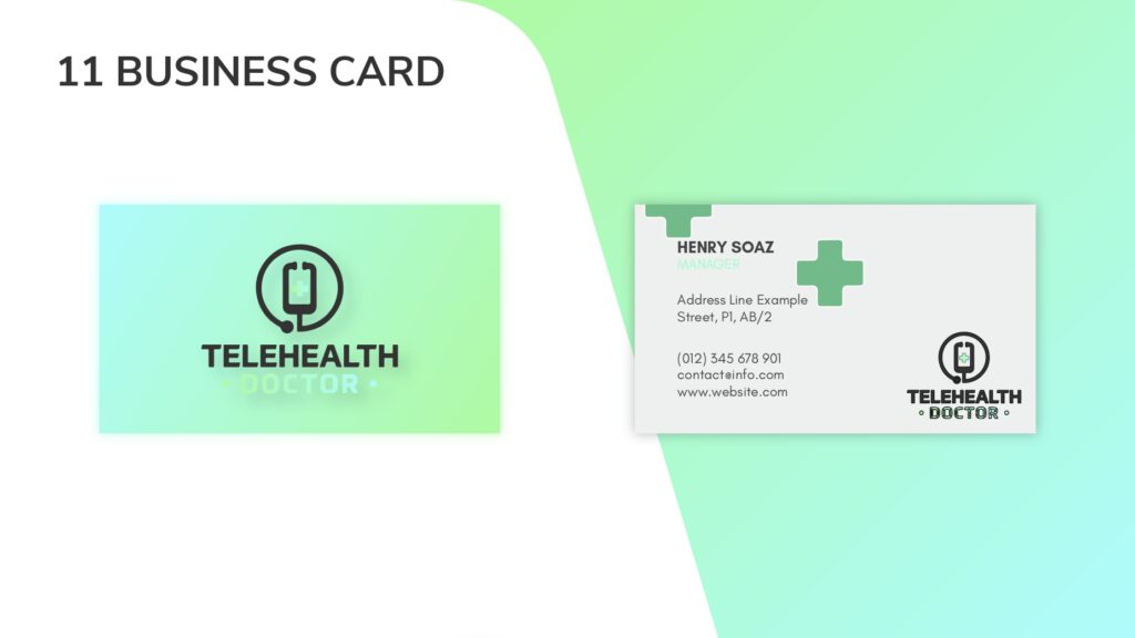 TELEHEALTH business cards